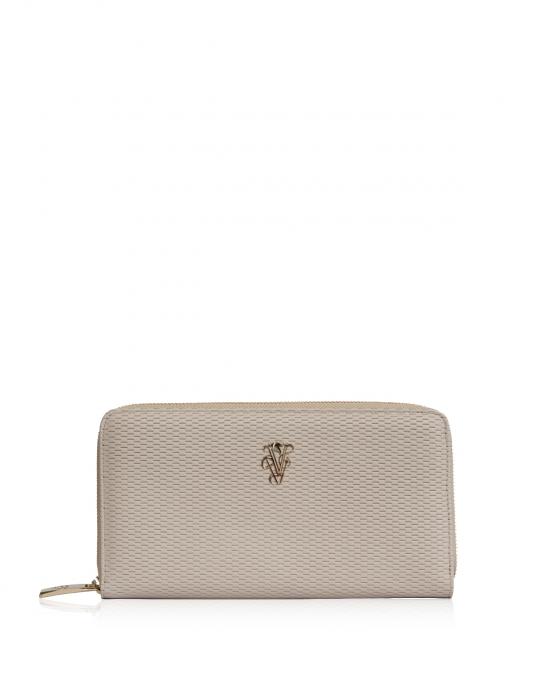 Explorer zip around wallet beige